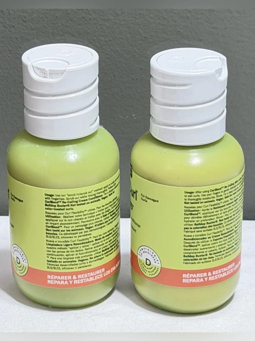 DevaCurl Curlbond Re-Coiling Repair Bond Lather Cleanser Conditioner 3oz Travel